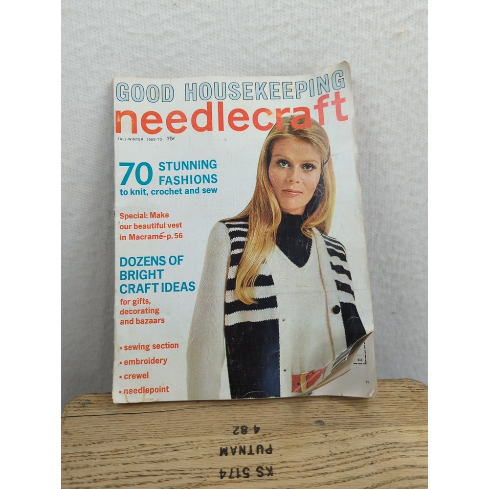 Good Housekeeping Needlecraft Magazine Fall Winter 1969-1970 Crochet Sewing